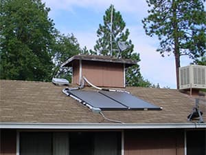 Off grid solar system connected to home electrical system for independent power