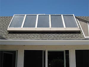 Home Solar Installation Residential solar panels installed on home roof providing clean energy