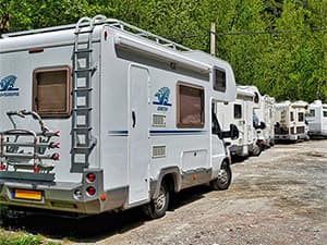 Solar Panels on Barn Roof Large solar panel system installed on barn or warehouse roof for energy generation