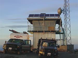 Wing Solar Project Site Wing Solar work truck at solar farm in Northern California