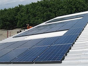 Solar Power for Barn Solar powered system installed on barn for backup and off grid energy use