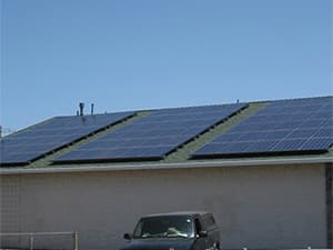 Residential Solar Panels Connected to Utility Grid Residential solar panels connected to utility grid for energy savings