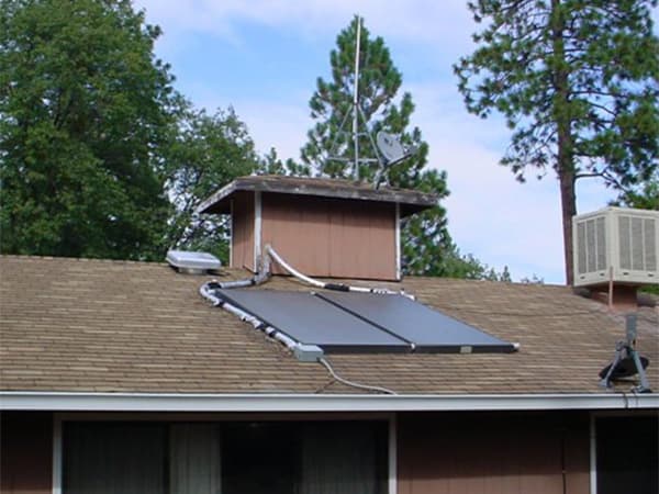 Off grid solar system connected to home electrical system for independent power