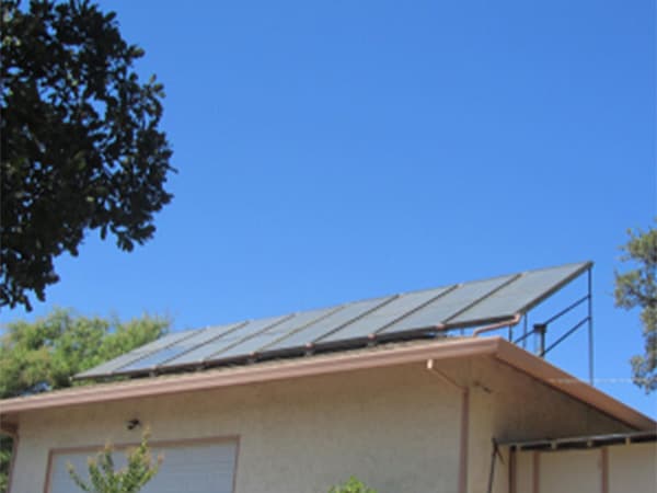 Solar panels installed on standalone garage in Red Bluff California